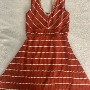 Burnt orange summer dress